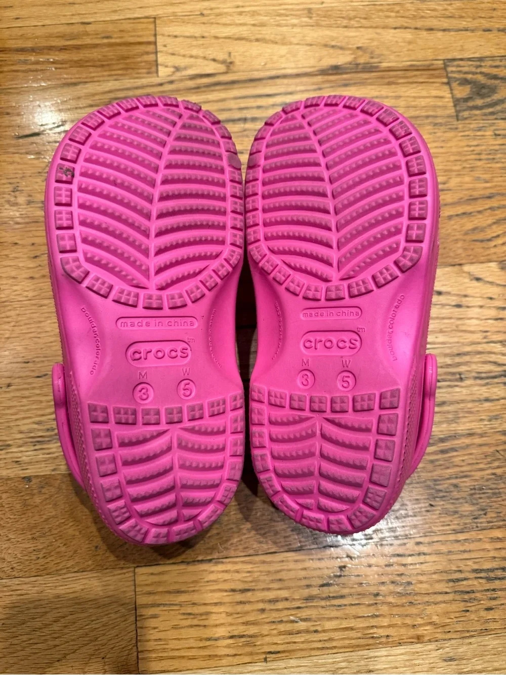 Kids Pink CROCS with Decorative Charms